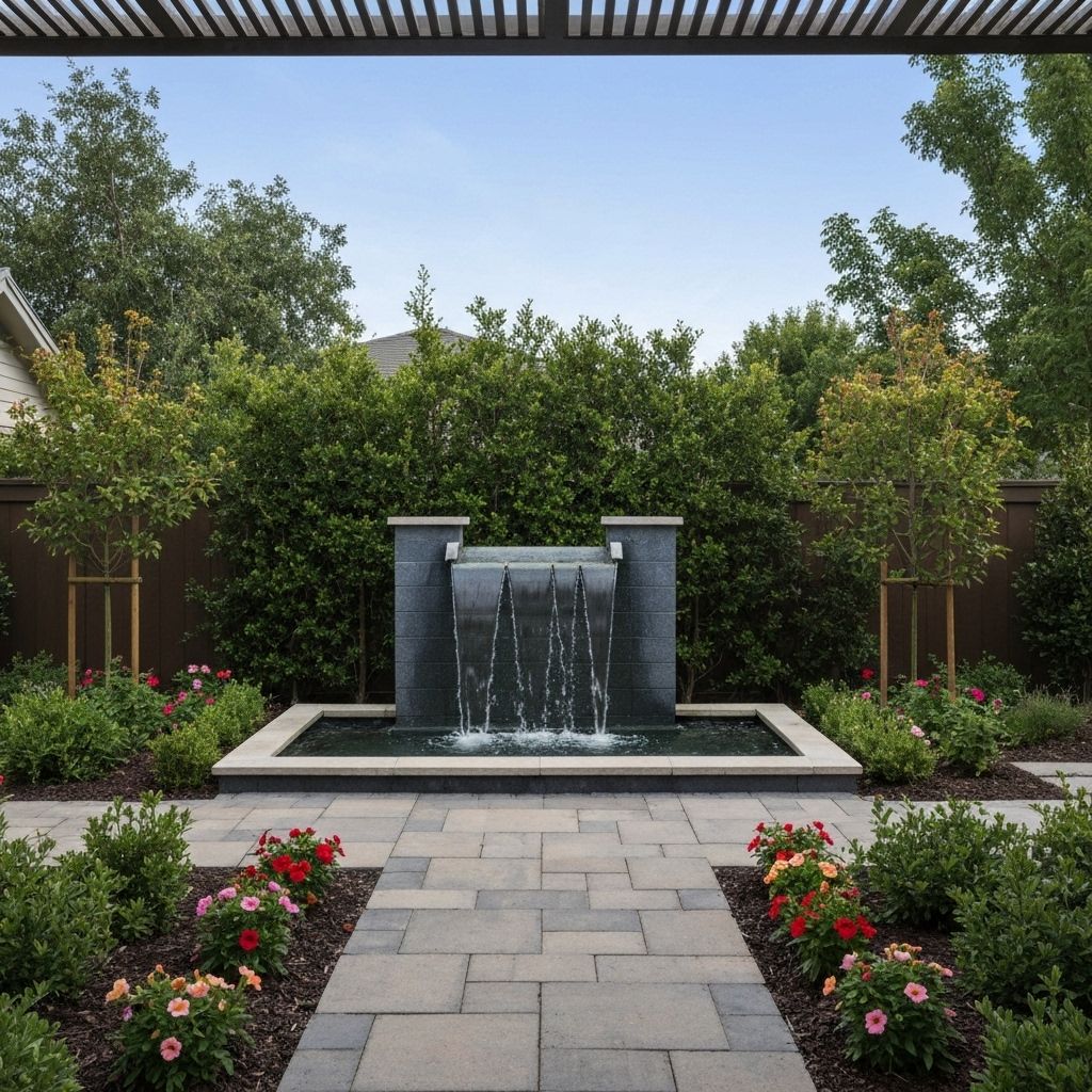 Water Feature Installation - Special Features landscaping project